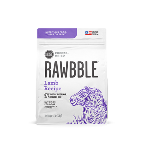 Bixbi Rawbble Freeze Dried  Lamb Dog Food