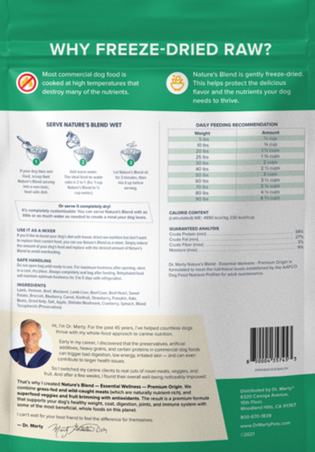 Dr. Marty Nature's Blend Premium Origin Dog Food