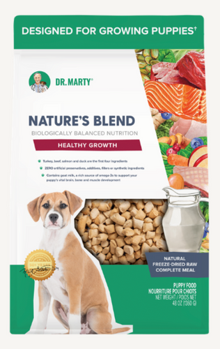 Dr. Marty Natures Healthy Growth Blend Freeze Dried Raw Puppy Food