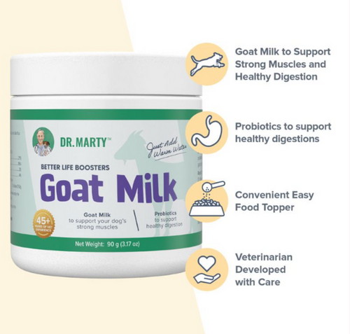 Dr. Marty Goat Milk Better Life Boosters Powdered Supplement for Dogs