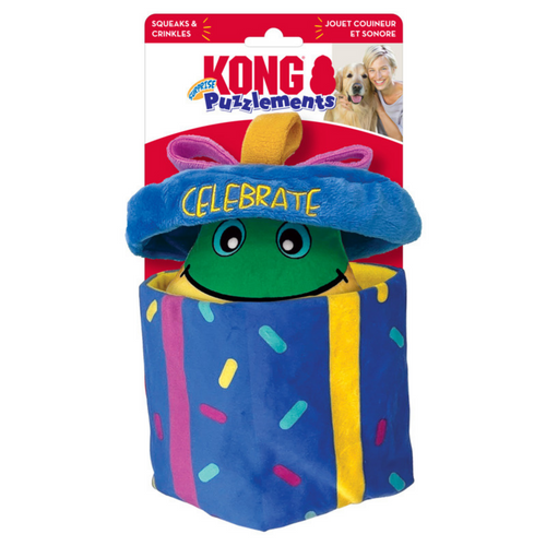 Kong Puzzlements Surprise Present Dog Toy