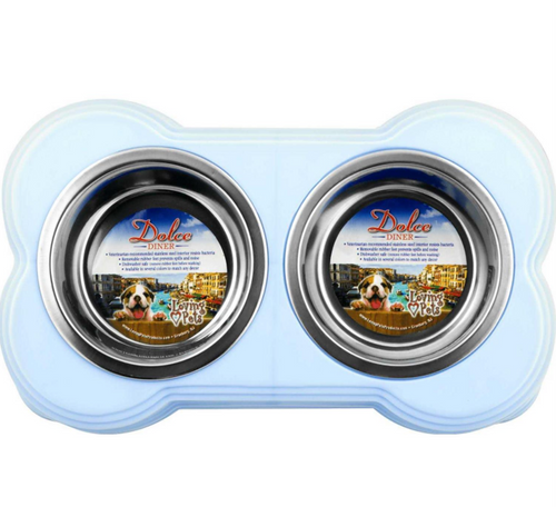 Loving Pets Dolce Diner Dishes-Bowl-Murano Blue