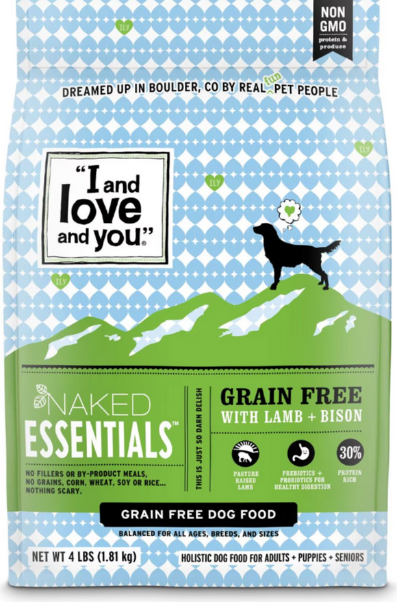 I and Love and You Naked Essentials Grain Free Lamb & Bison Dry Dog Food