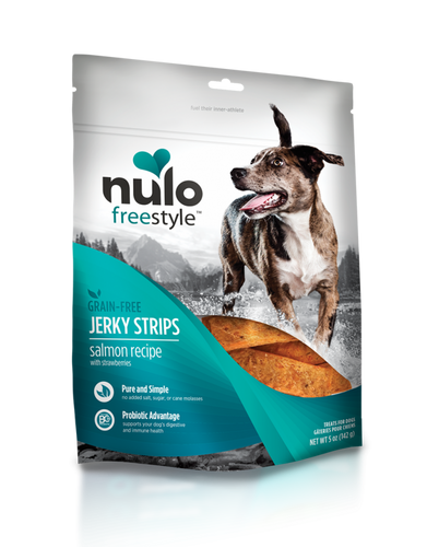 Nulo Dog Jerky Grain Free Salmon & Strawberries