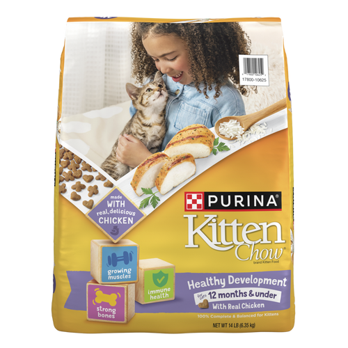 Purina Kitten Chow Kitten Food Healthy Development with Real Chicken Dry Kitten Food