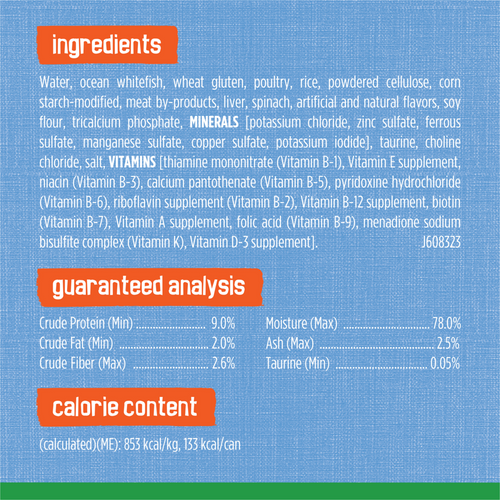 Friskies Selects Indoor Flaked Ocean Whitefish Canned Cat Food