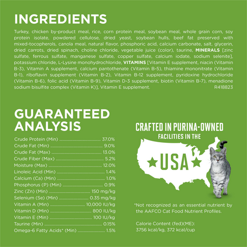 Purina ONE Natural, Low Fat, Weight Control, Indoor Dry Cat Food, +Plus Indoor Advantage