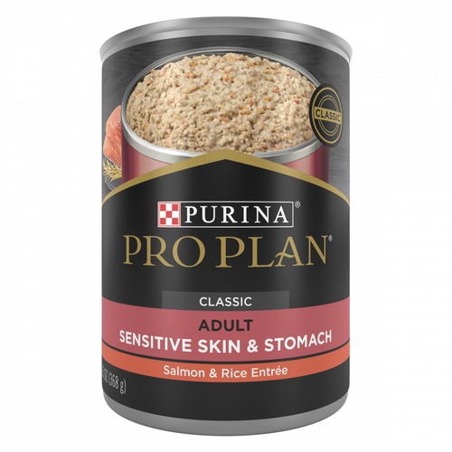 Purina Pro Plan Sensitive Skin & Stomach Salmon & Rice Pate Canned Dog Food