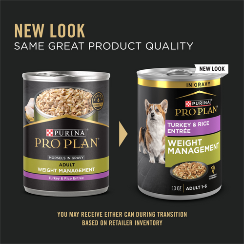 Purina Pro Plan Adult Weight Management Turkey & Rice Entree Canned Dog Food