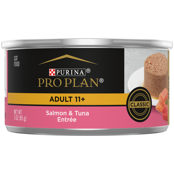 Purina Pro Plan Senior Cat 11+ Salmon & Tuna Entree Canned Cat Food