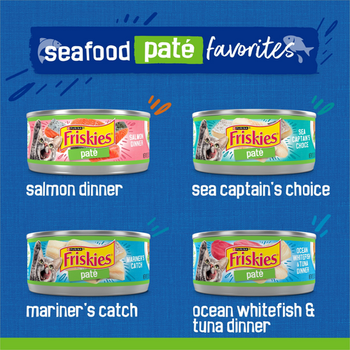 Friskies Seafood Favorites Variety Pack Canned Cat Food