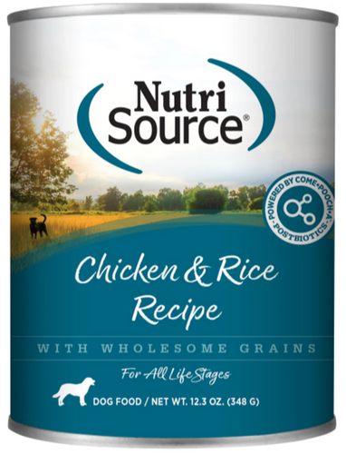 NutriSource Adult Chicken & Rice Canned Dog Food