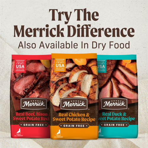 Merrick Grain Free Chunky Pappy's Pot Roast Dinner Canned Dog Food