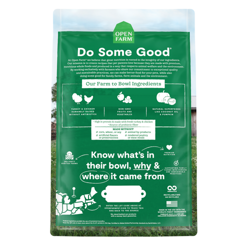 Open Farm Grain Free Homestead Turkey and Chicken Recipe Dry Cat Food