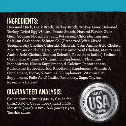 Merrick Backcountry Grain Free Gluten Free Premium High Protein Wet Cat Food, Duck Recipe Cuts With Gravy