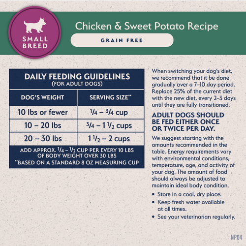 Natural Balance Limited Ingredient Grain Free Chicken & Sweet Potato Small Breed Recipe Dry Dog Food