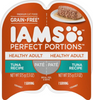 Iams Perfect Portions Healthy Adult Tuna Pate Wet Cat Food Tray