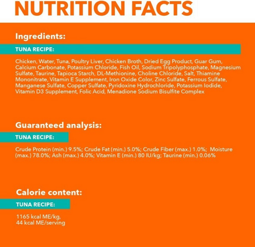 Iams Perfect Portions Healthy Adult Tuna Pate Wet Cat Food Tray