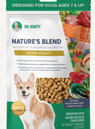 Dr. Marty Nature's Blend for Active Vitality Seniors Freeze Dried Raw Dog Food