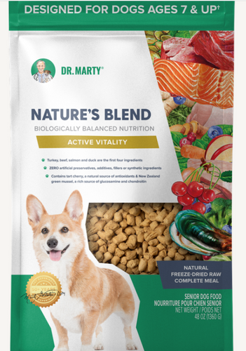 Dr. Marty Nature's Blend for Active Vitality Seniors Freeze Dried Raw Dog Food