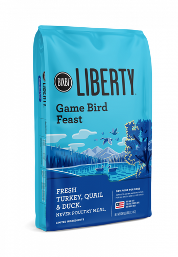 Bixbi Liberty Gamebird Feast (Turkey, Quail, Duck) Kibble Dog Food