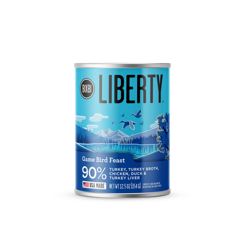 Bixbi Liberty Gamebird Feast Canned Wet Dog Food