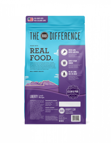 Bixbi Liberty Lamb Kibble Dog Food