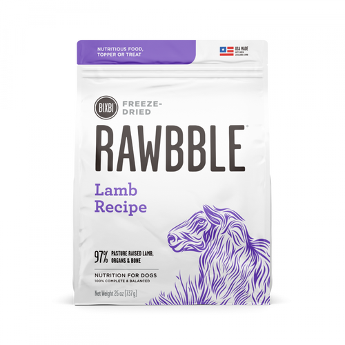 Bixbi Rawbble Freeze Dried  Lamb Dog Food