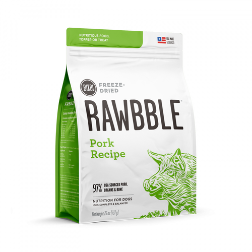 Bixbi Rawbble Freeze Dried Pork Dog Food