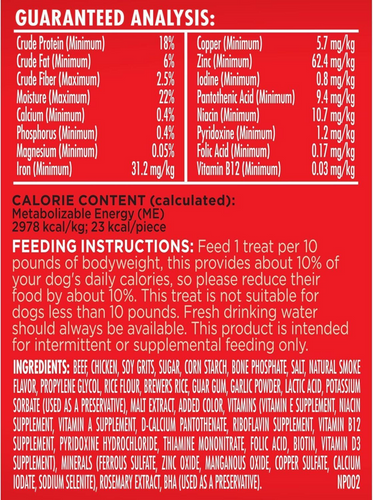 Milk-Bone Soft and Chewy Treats-Beef Filet Mignon