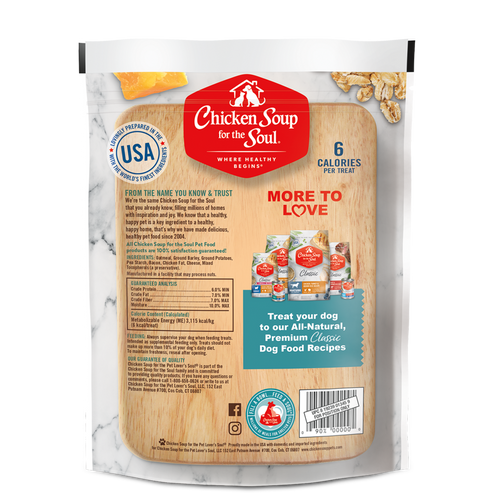 Chicken Soup For The Soul Bacon and Cheese Crunchy Bites Dog Treats