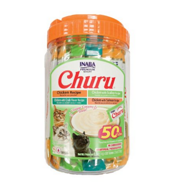 Inaba Churu Tuna & Chicken Puree Cat Treat Variety Pack