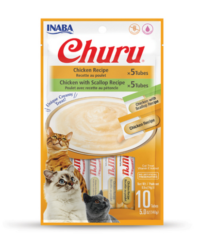 Inaba Churu Chicken Puree Cat Treats Variety Pack