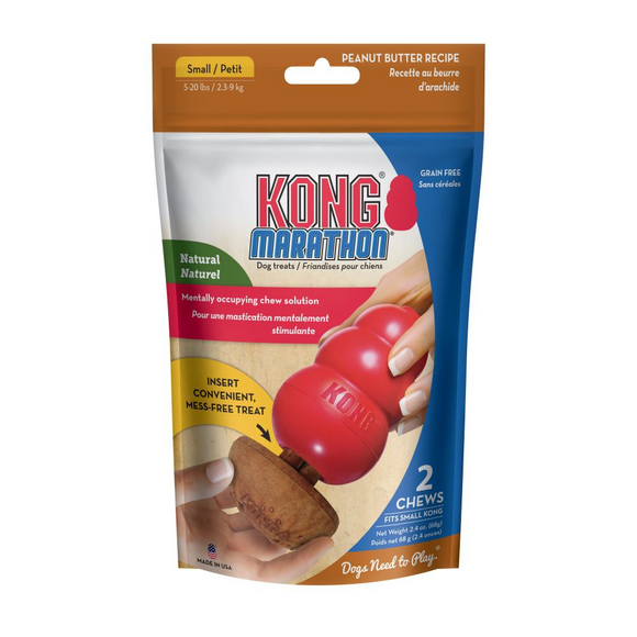 Kong Marathon Peanut Butter Dog Treat 2-Pack