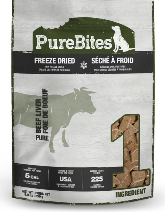 PureBites Beef Liver Freeze Dried Dog Treats