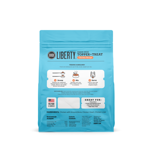 Bixbi Liberty Chicken Freeze Dried Topper & Treat