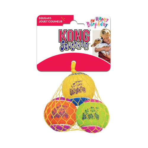 Kong AirDog Squeakair Birthday Balls Dog Toy